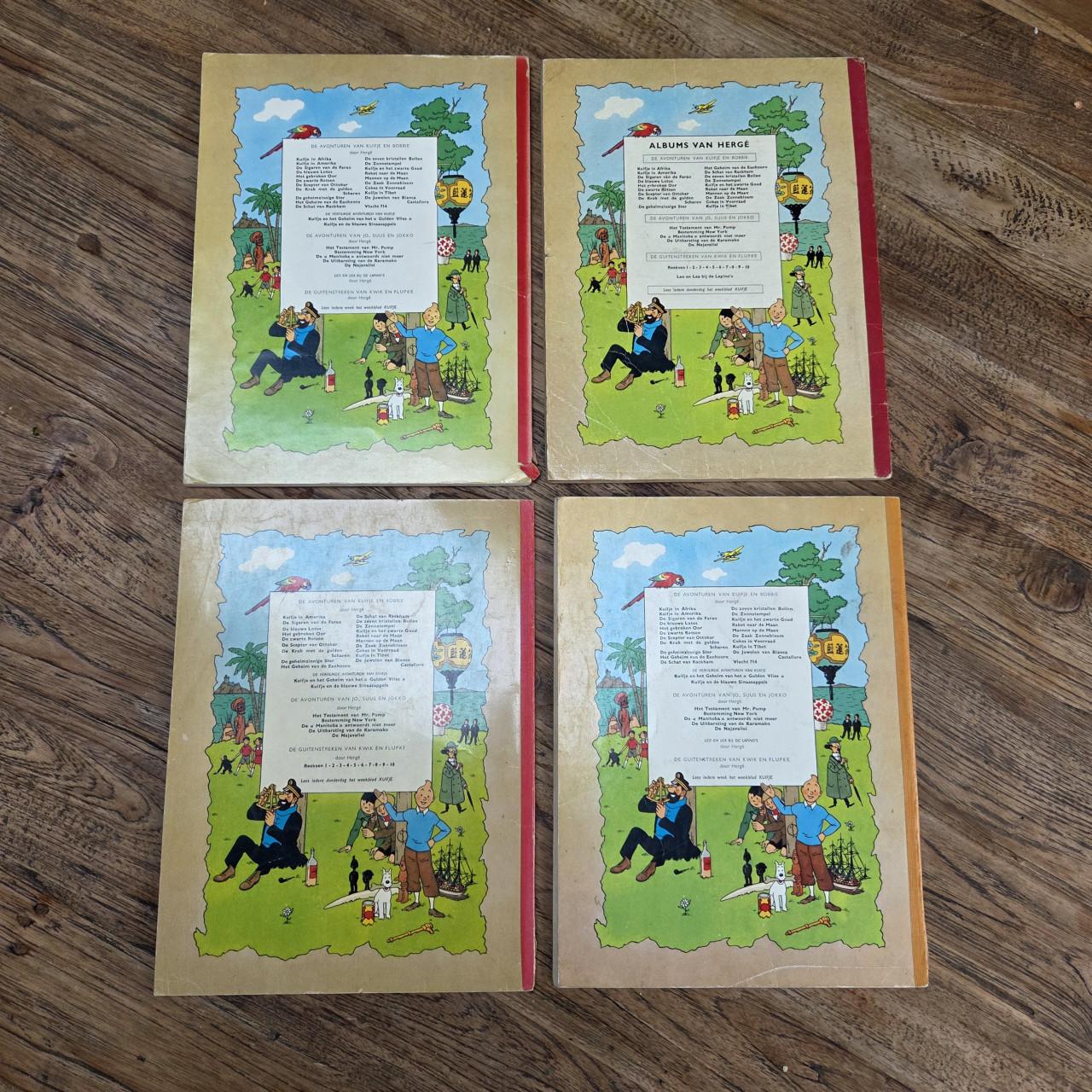 Kuifje 1e reeks met linnen rug