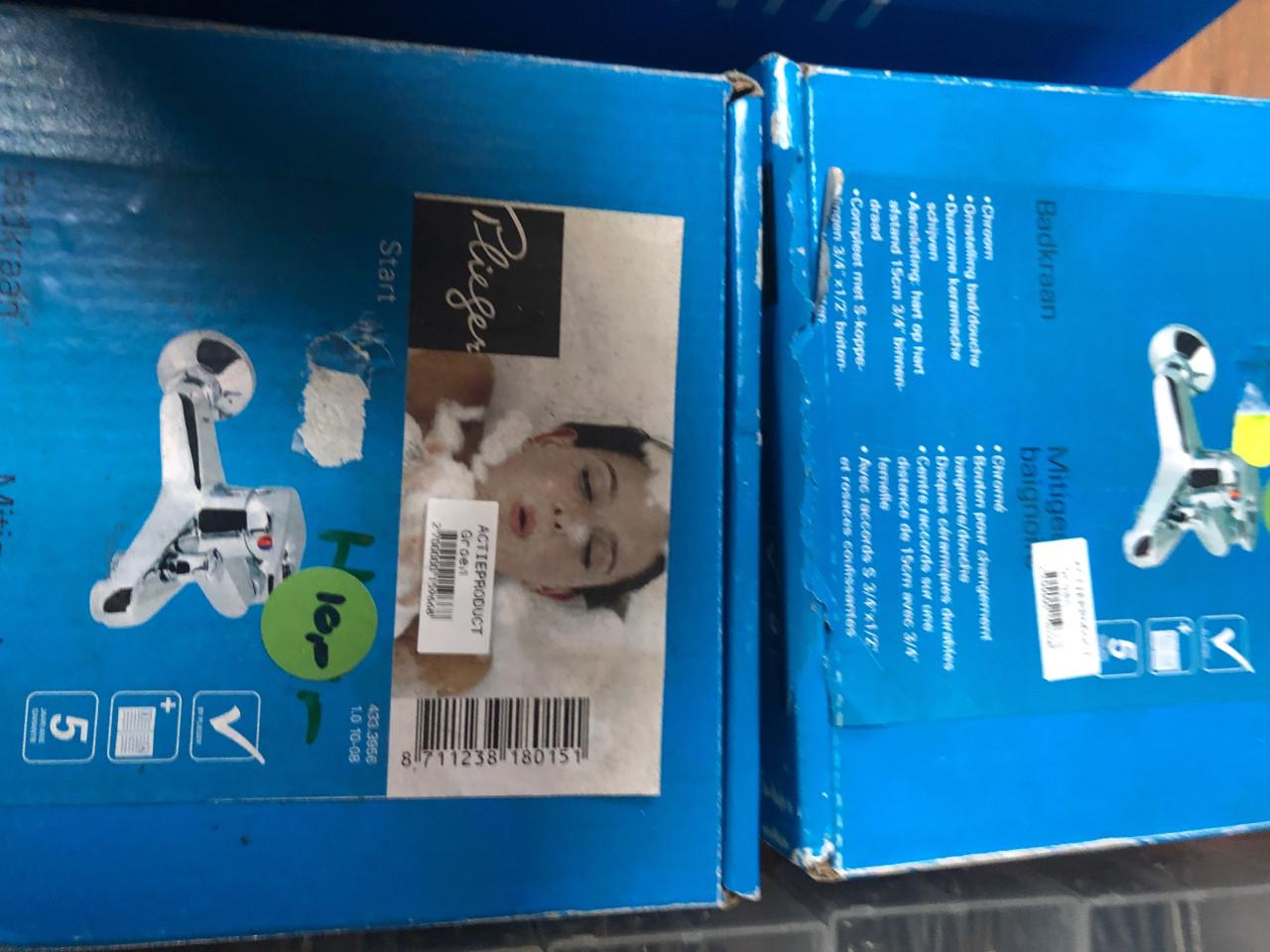 Diverse badkranen  grohe , plieger vanaf 10 euro per stuk