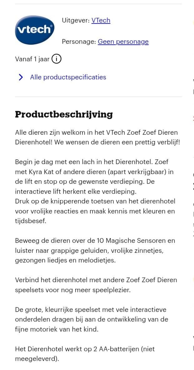 Dierenhotel Zoef Zoef Vtech