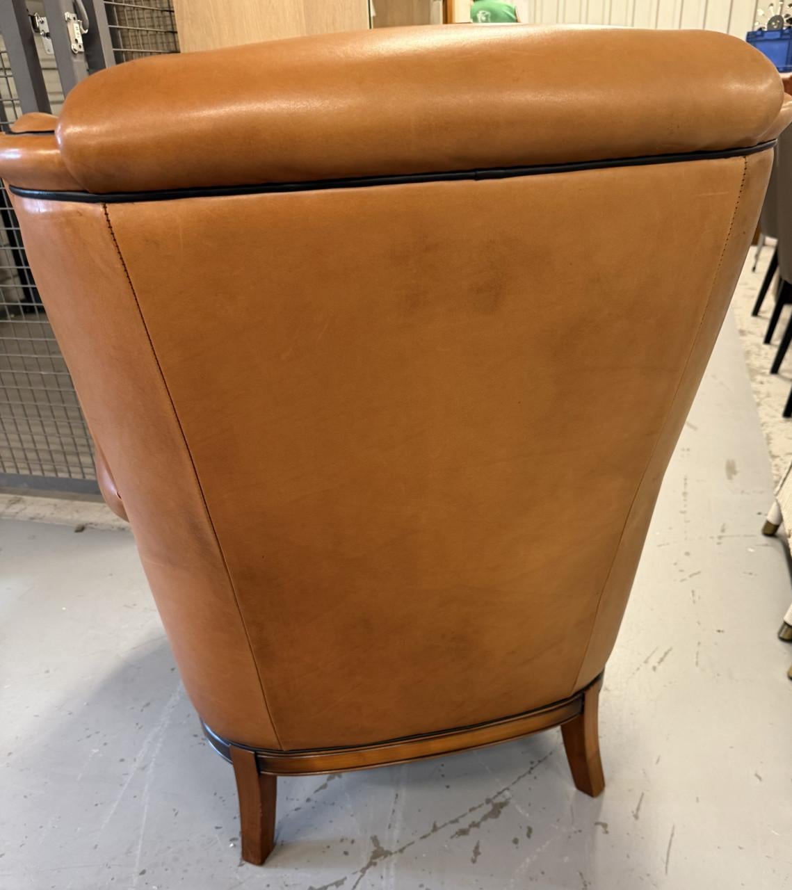 Art Deco schapenleren fauteuil Gedelux Made in Holland