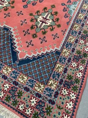 💐Prachtig Sfeervol Kleurrijk Handgeknoopt Vintage Vloerkleed💐