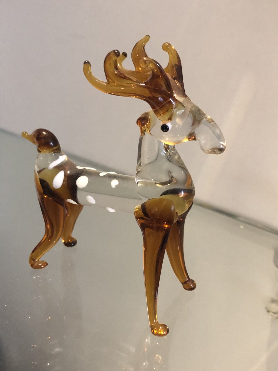 3 glazen dierfiguren