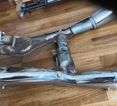 Zeldzaam Sankei Honda uitlaat set  750 cc