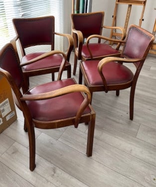 4 stoelen uit jaren 50