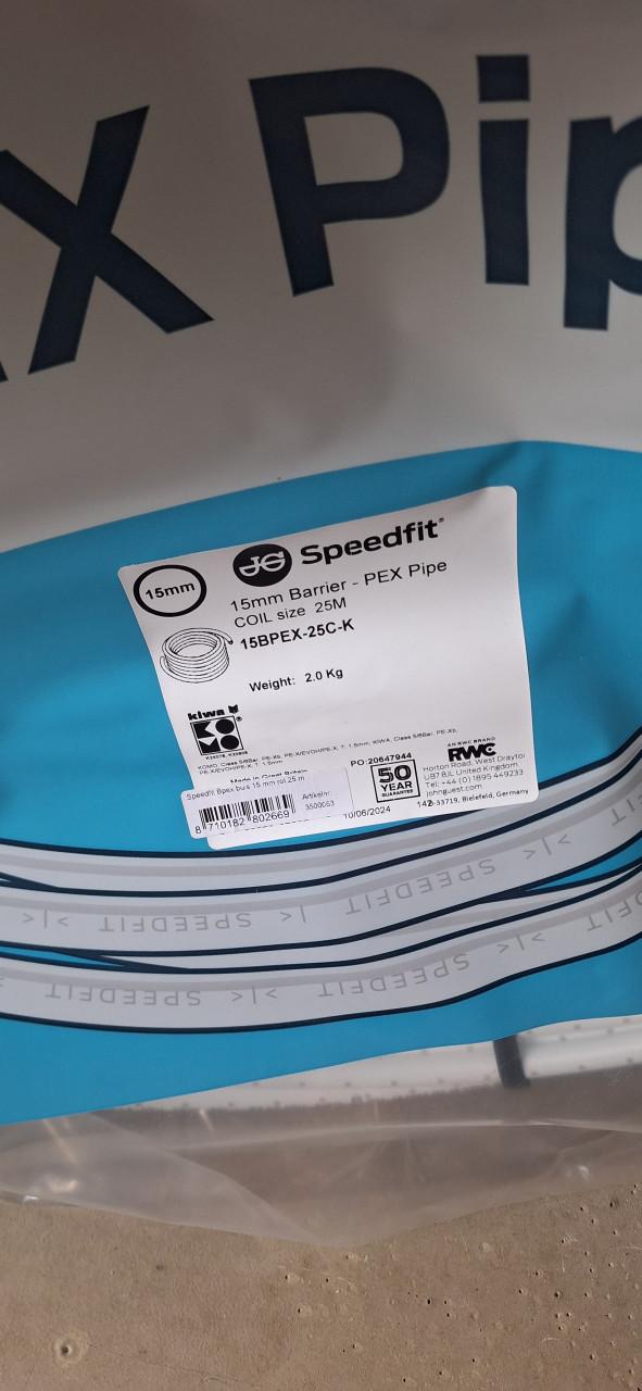 Flexibele waterleiding speedfit