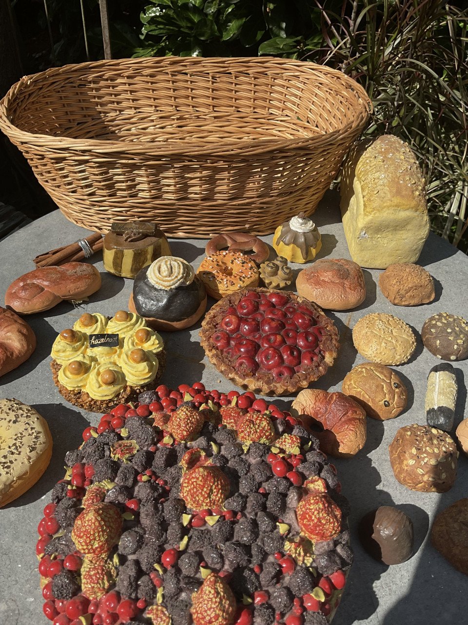 Etalage materiaal uit bakkerij