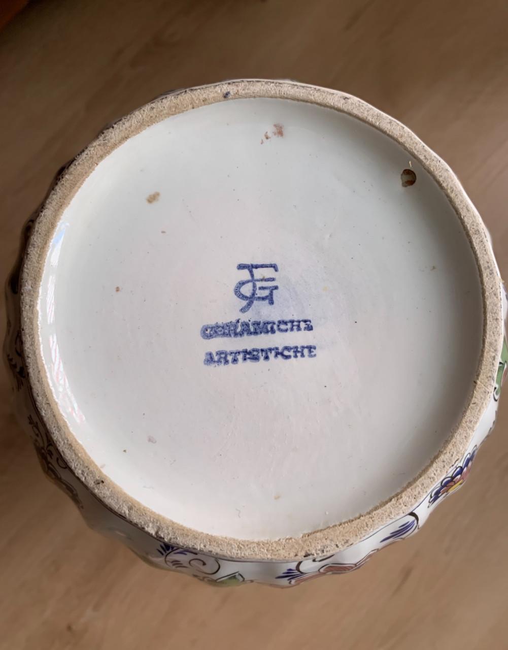 GROTE VINTAGE POLYCHROOM VAAS