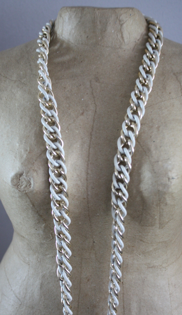 Ketting metaal wit goudkleur