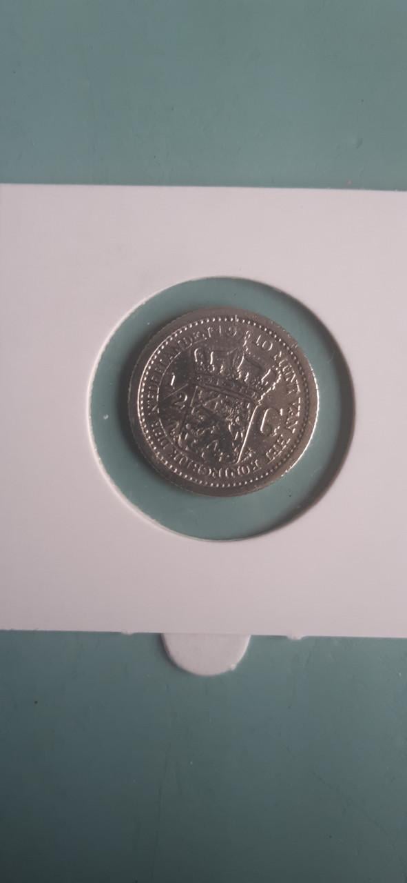 Halve gulden wilhelmina 1910