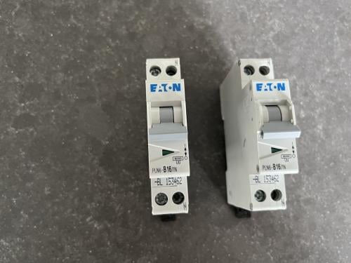 Eaton PLN6‑B16/1N schakelautomaat (16A, 1P+N)