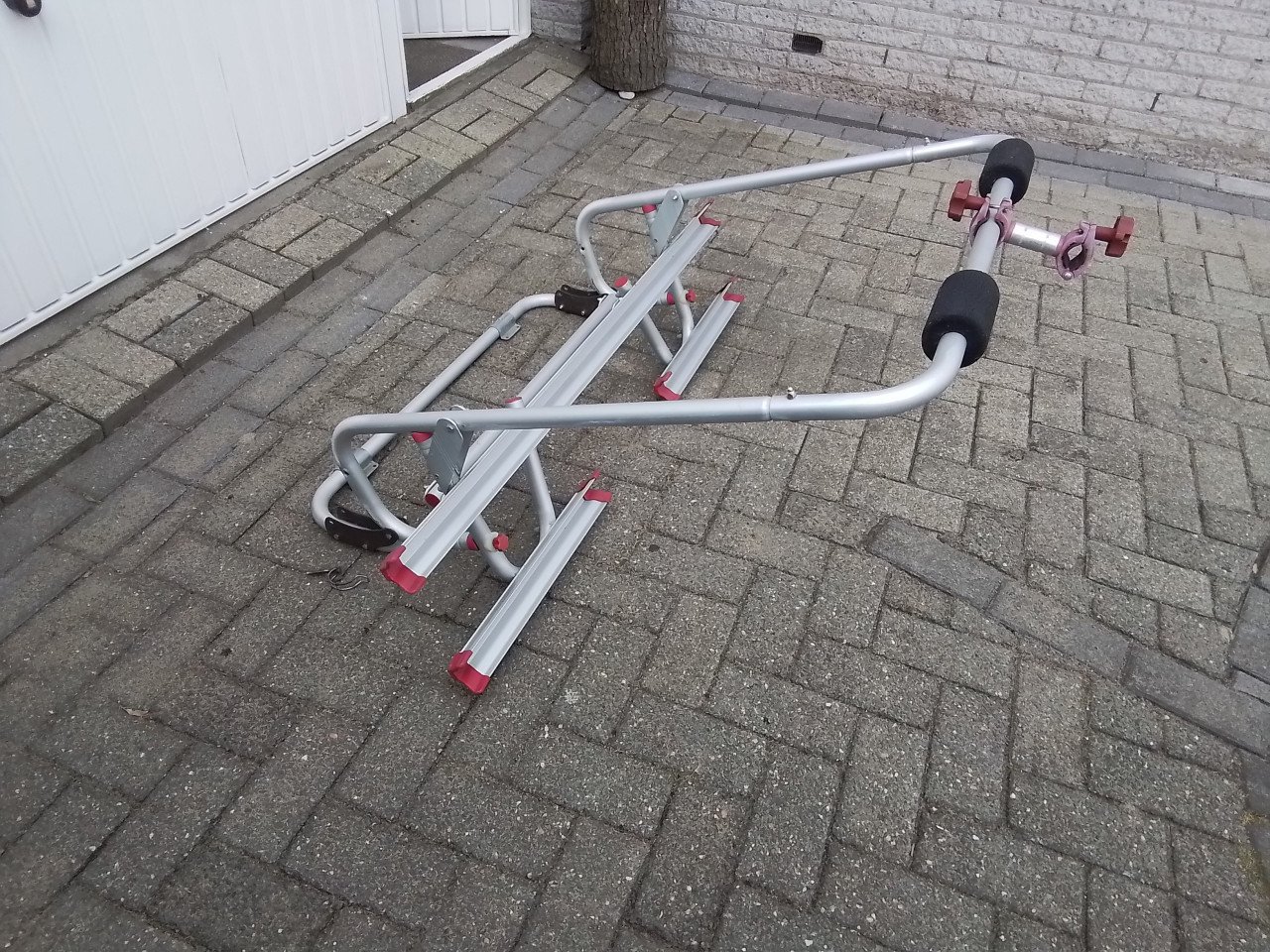 Fietsdrager voor op dissel caravan