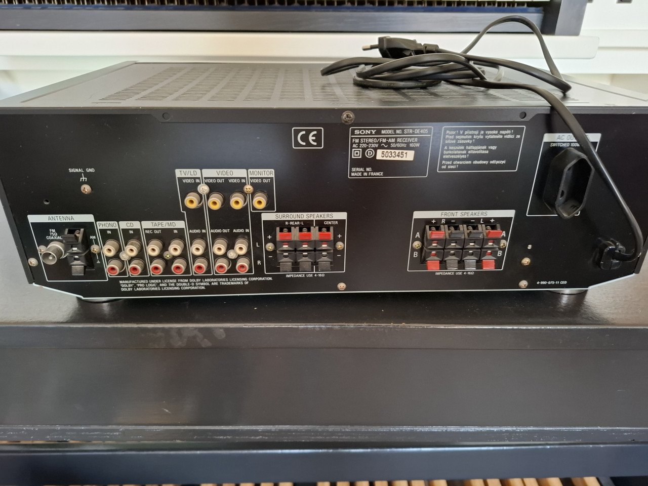 Sony versterker str-de 405