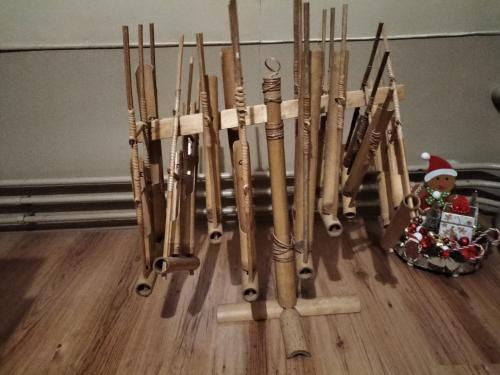 Indonesisch instrument van bamboe