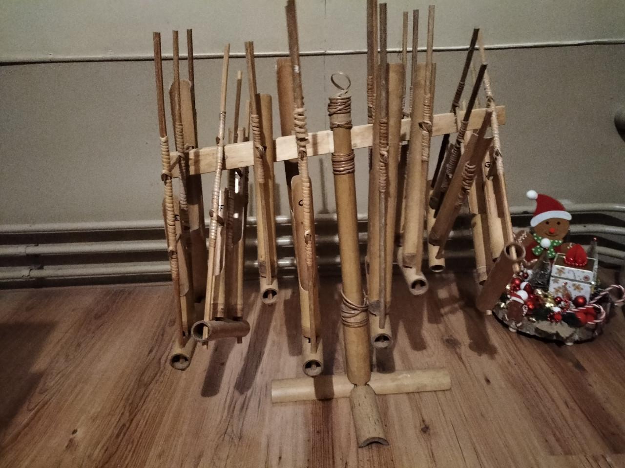 Indonesisch instrument van bamboe