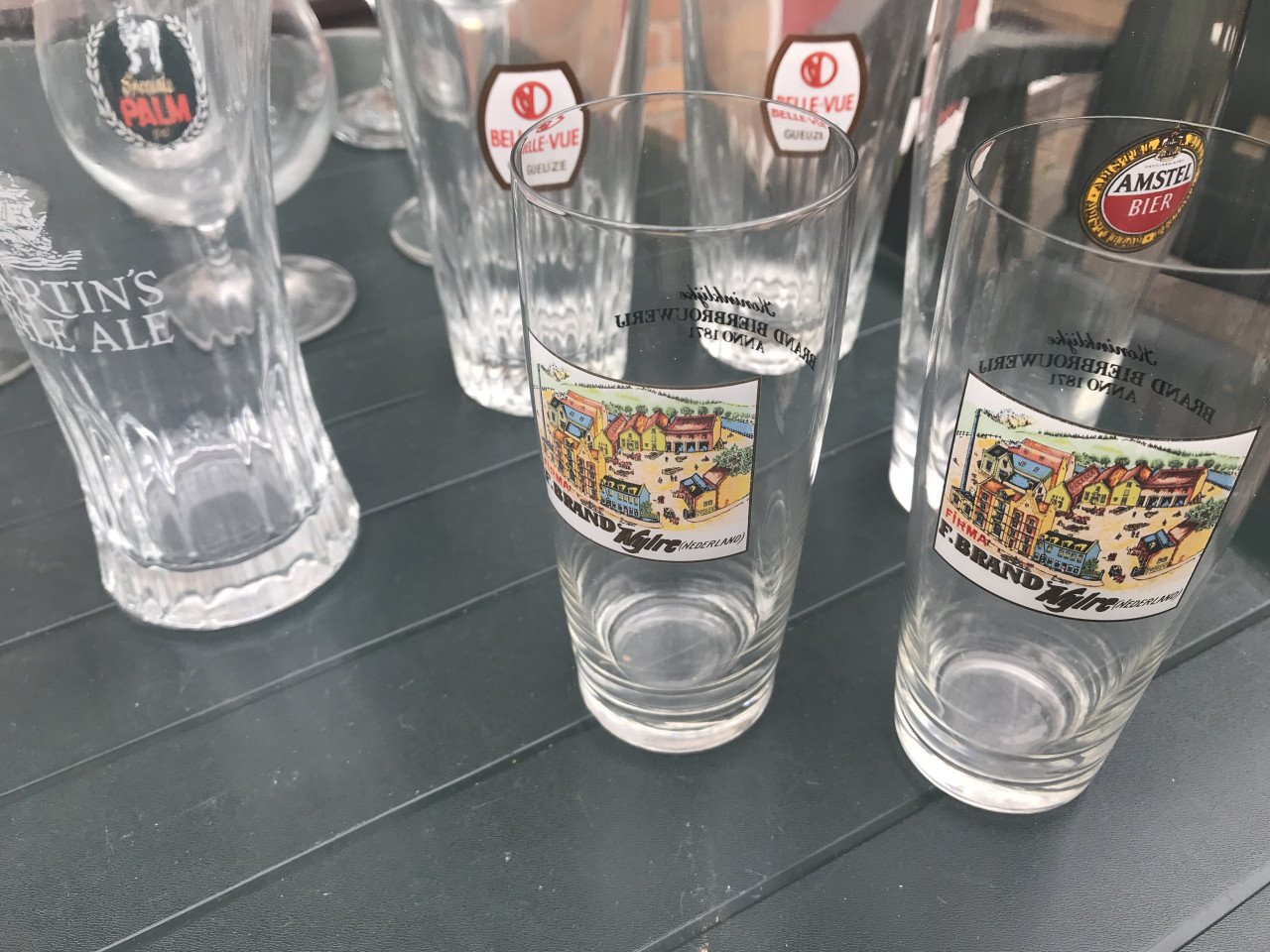 Glazen,bier,limonade,diverse merken
