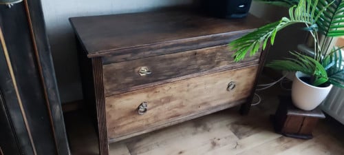 Kersenhouten ladekast / TV kast met 2 grote laden