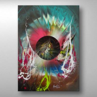 " The Deep " Prachtig Acrylschilderij