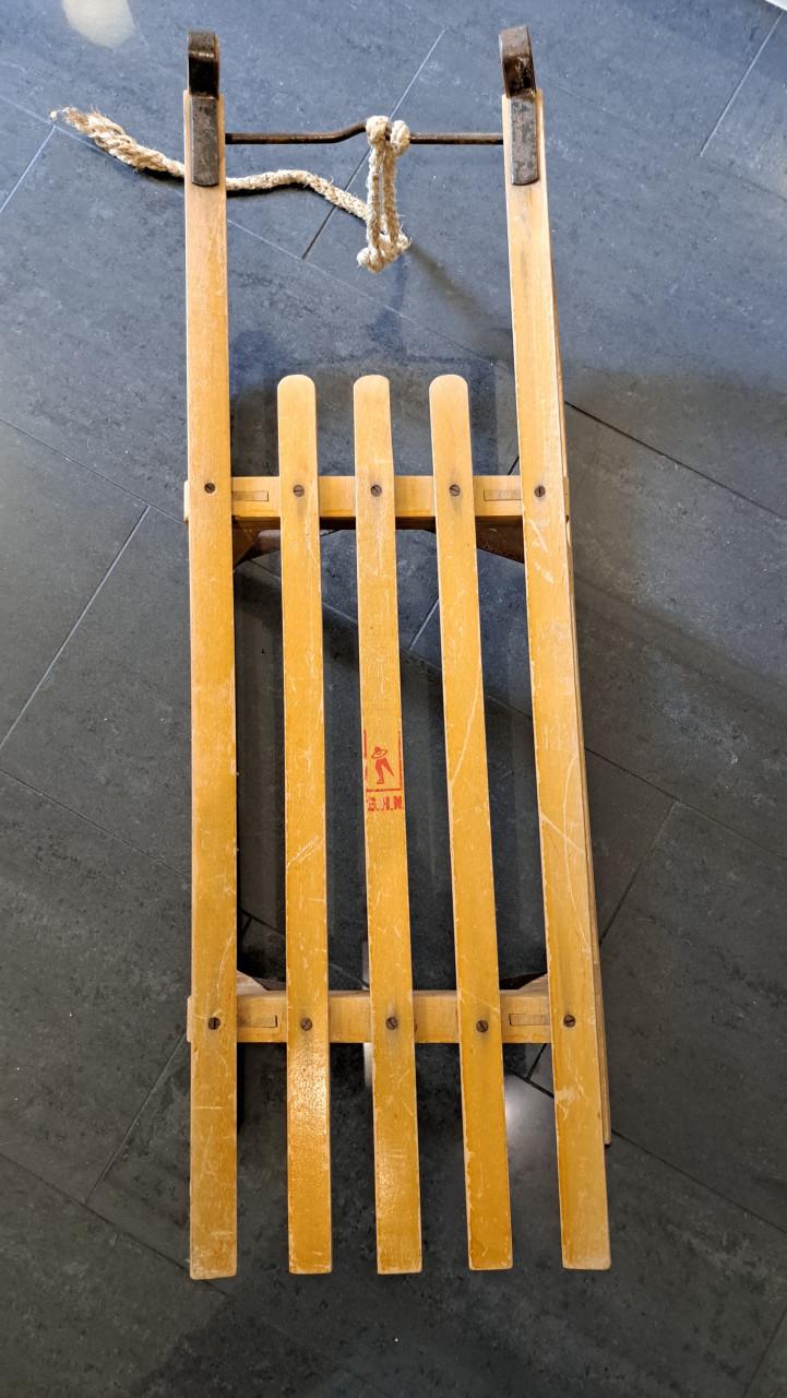 Vintage houten slee