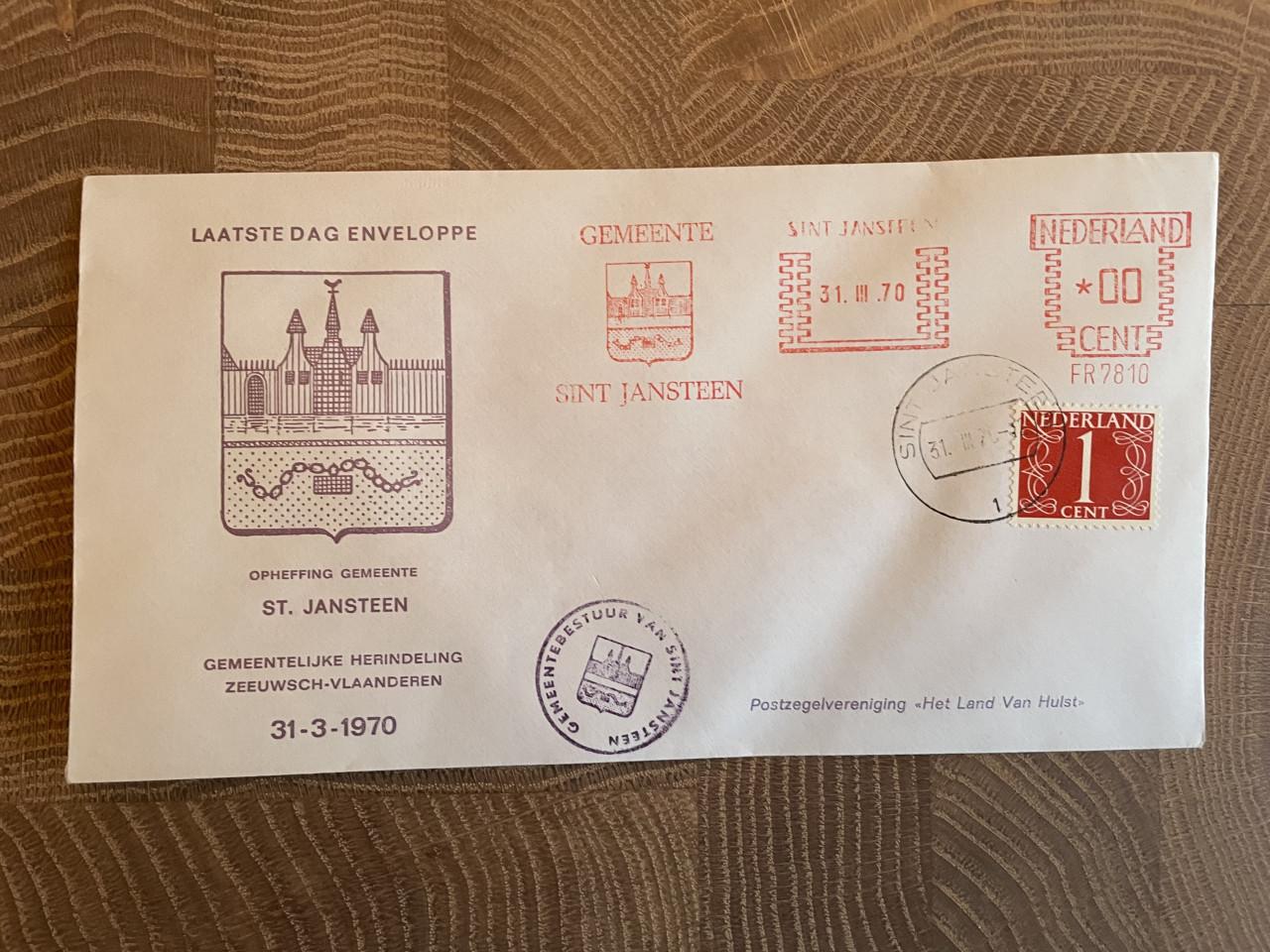 Set laatste dag enveloppen Zeeuws-Vlaanderen