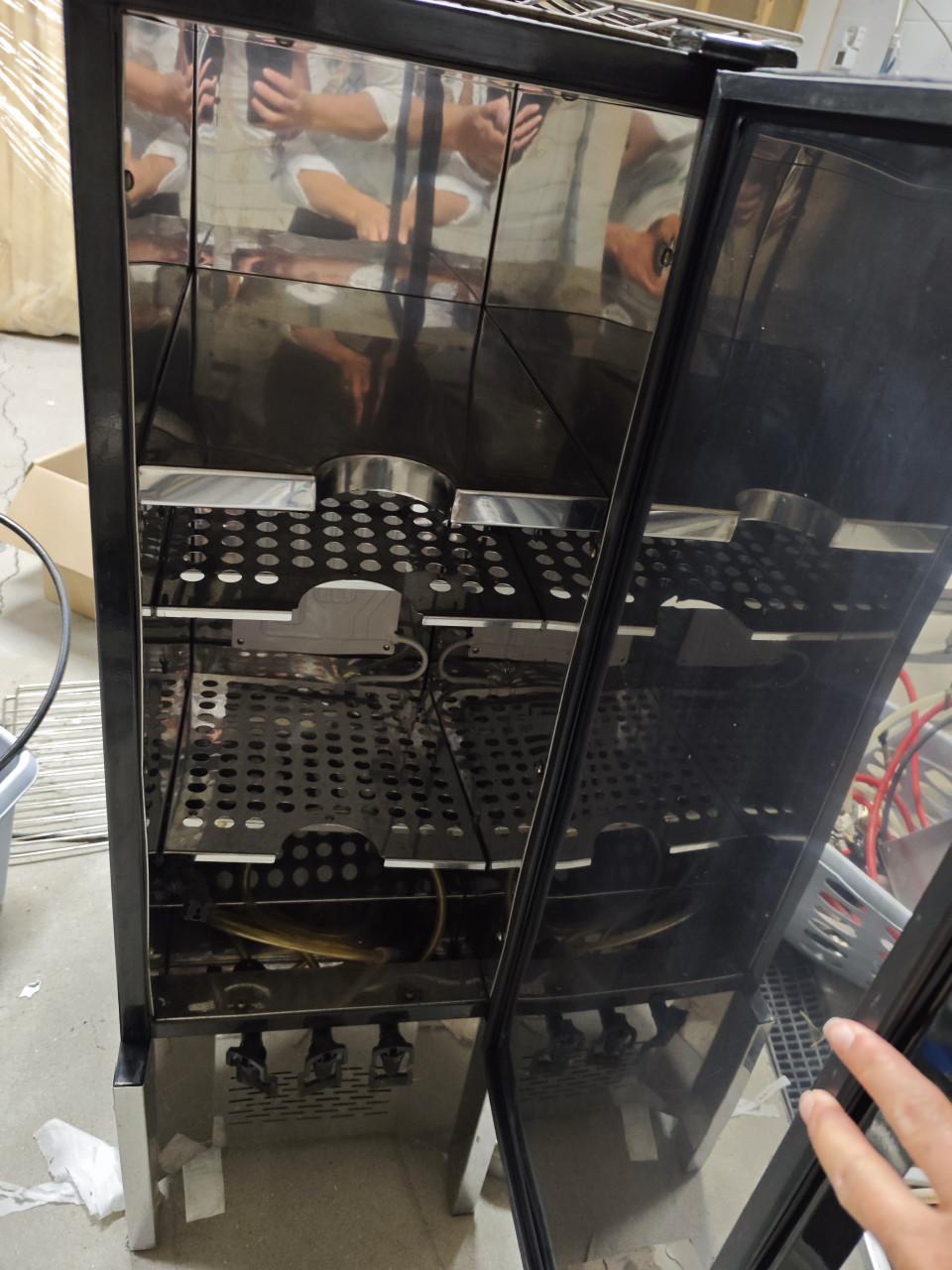 Grote Wijntap Koeler / Drankdispenser met 3 kranen (RVS/Zwart)