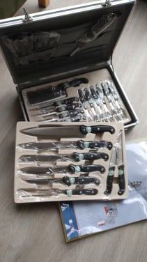 Messenset in koffer, Nieuw!  kado voor hobbykok, barbecue