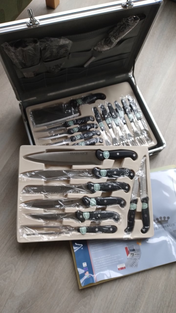 Messenset in koffer, Nieuw!  kado voor hobbykok, barbecue