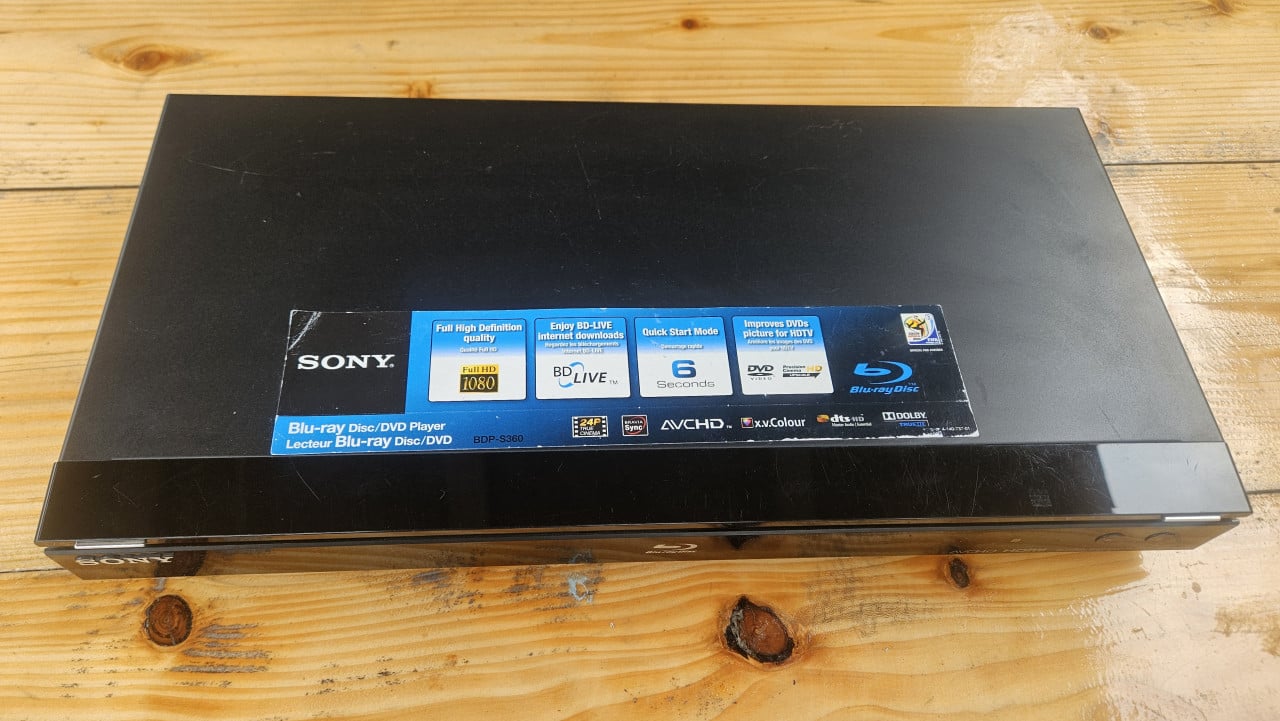 Sony BDP-S360 Blu-ray Disc/DVD speler – werkend