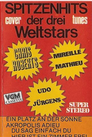 Cassettebandje Spitzenhits €.2,50 der drei Weltstars