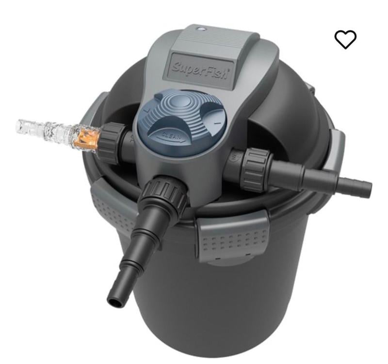Superfish Topclear 5000 UVC-7W doorloopfilter met extra's