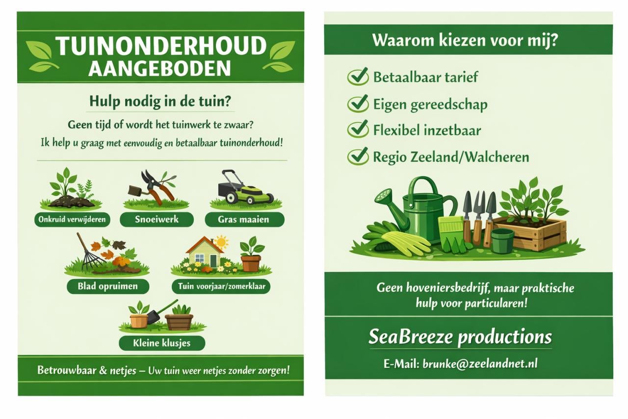 Tuinonderhoud Walcheren - Zeeland