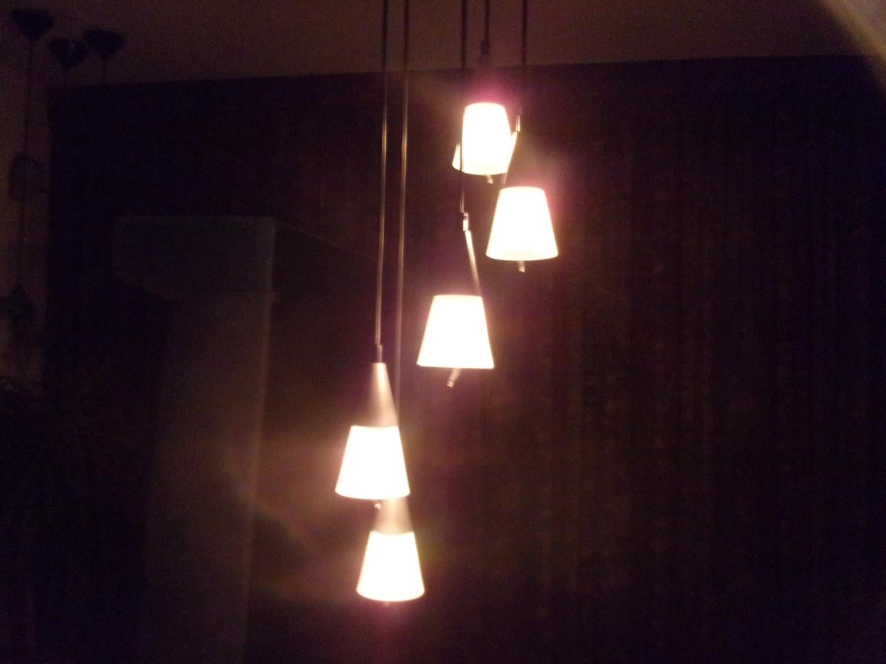 Hanglamp metaal/glas