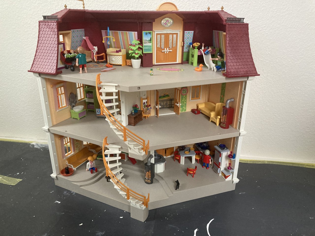Victoriaans Playmobilhuis met meerdere kamers (vanaf 4 jaar)