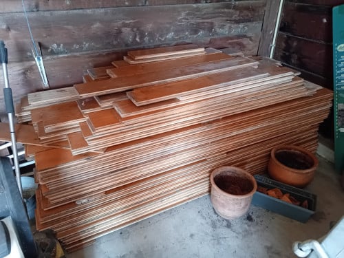 Licht eikenhouten vloer