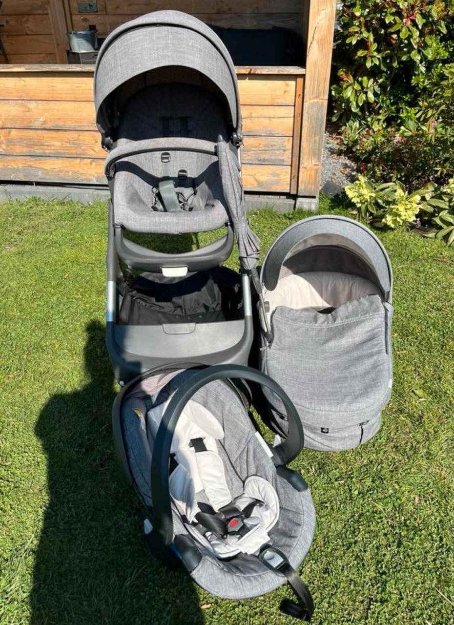 Stokke kinderwagen met veel extra’s