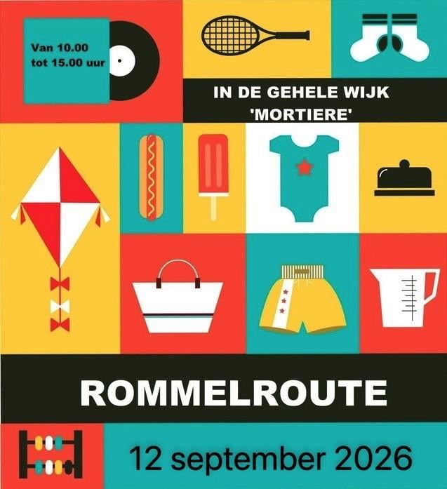 Rommelroute in heel de wijk Mortiere in Middelburg