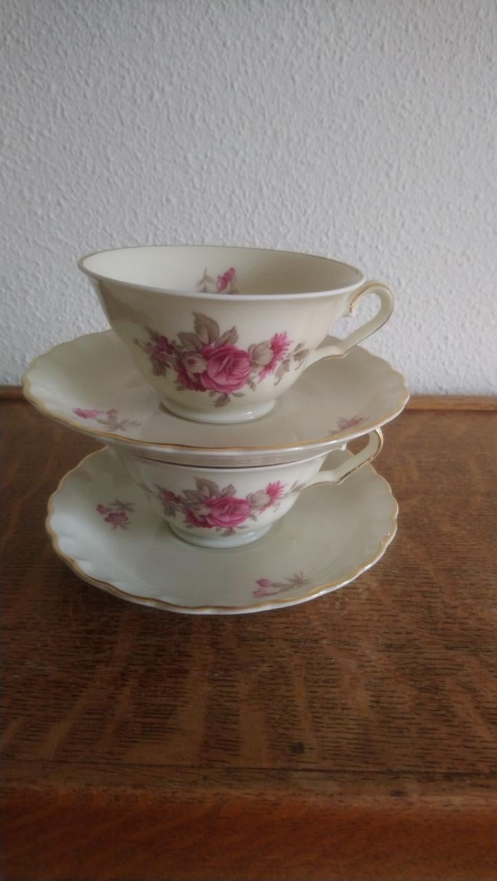 Set van 2 vintage Mosa Maastricht kop en schotels