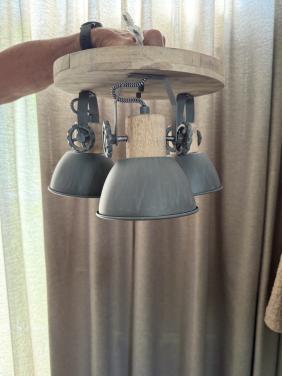 Plafondlamp met 3 Spots