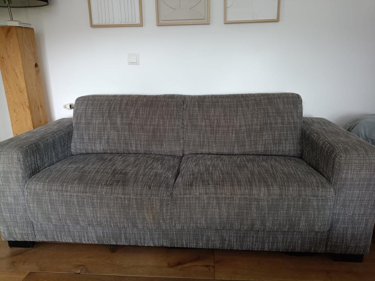 Antraciet 2,5-zitsbank – 190 cm - direct beschikbaar
