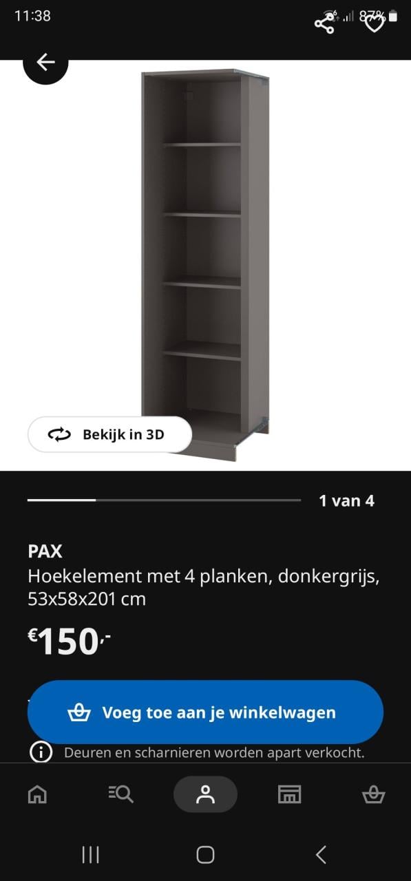 Kledingkast PAX/BERGSBO