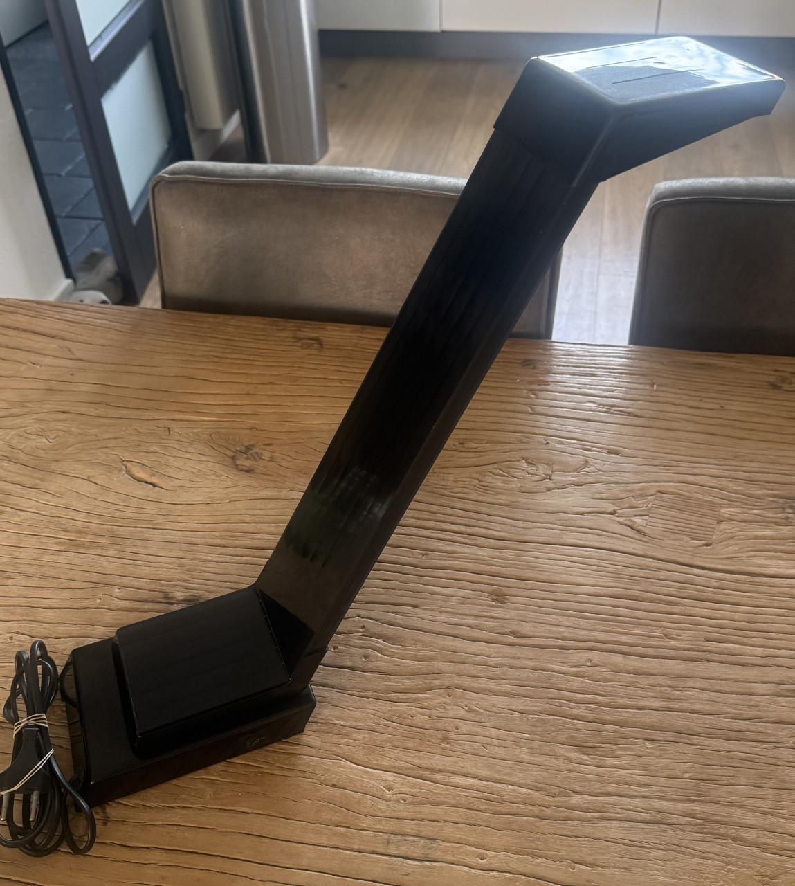 Vintage Post Moderne tafel-/bureau lamp zwart