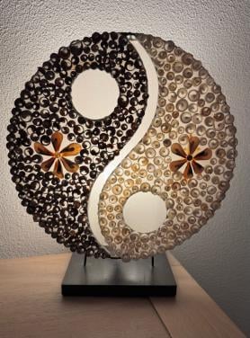 Yin en Yang schelpen lamp