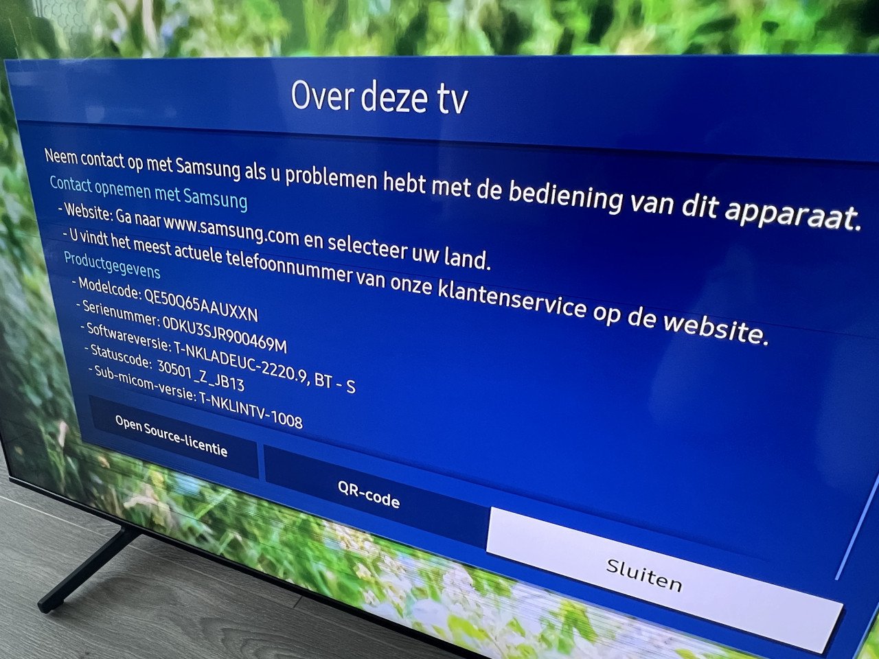 Zeer nette Samsung 4K QLED Smart TV 50 inch