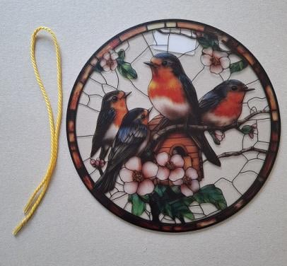 Raam Decoratie met Vogels