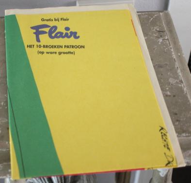 Patroonblad flair broeken patroon