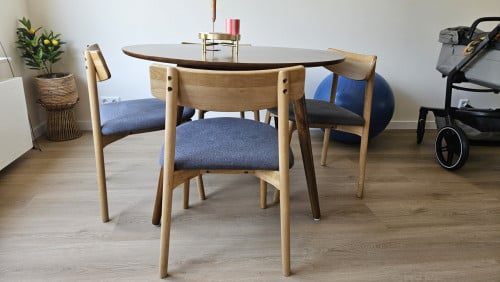 Mooie houten eetkamerstoelen 4 stuks