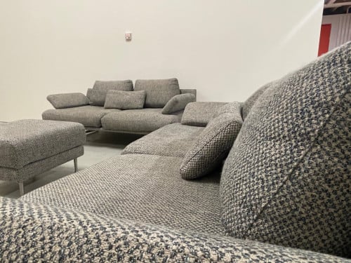 GRATIS LEVERING HEEL NL Montel Grijs Stoffen Bankstel