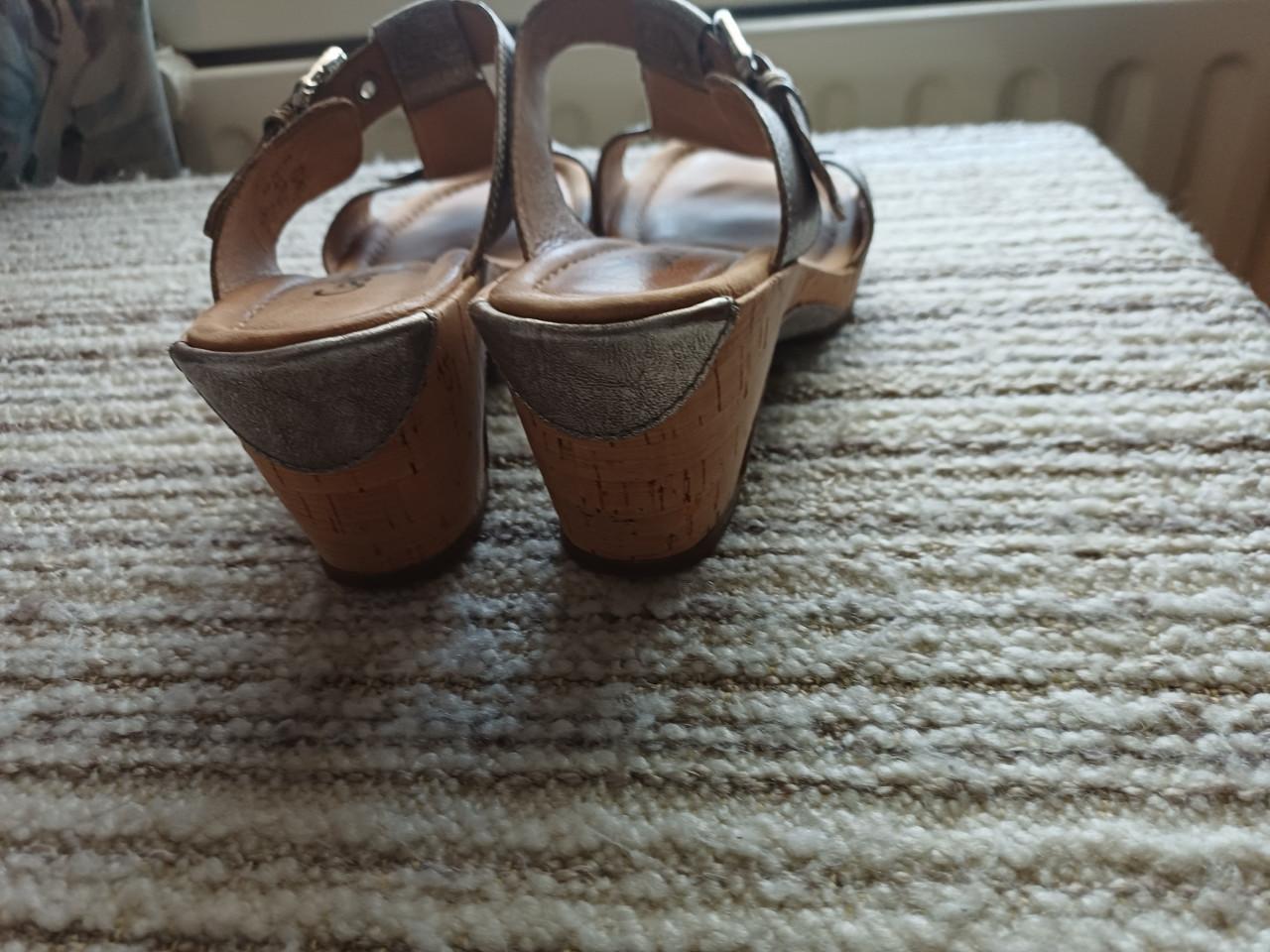 Gabor slippers zilver maat 40 zgan