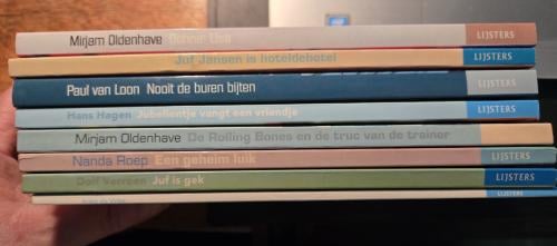 Verzameling 8 boeken uit de educatieve serie Jonge Lijsters.
