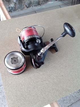 Te koop een mooie vismolen Mitchell silver