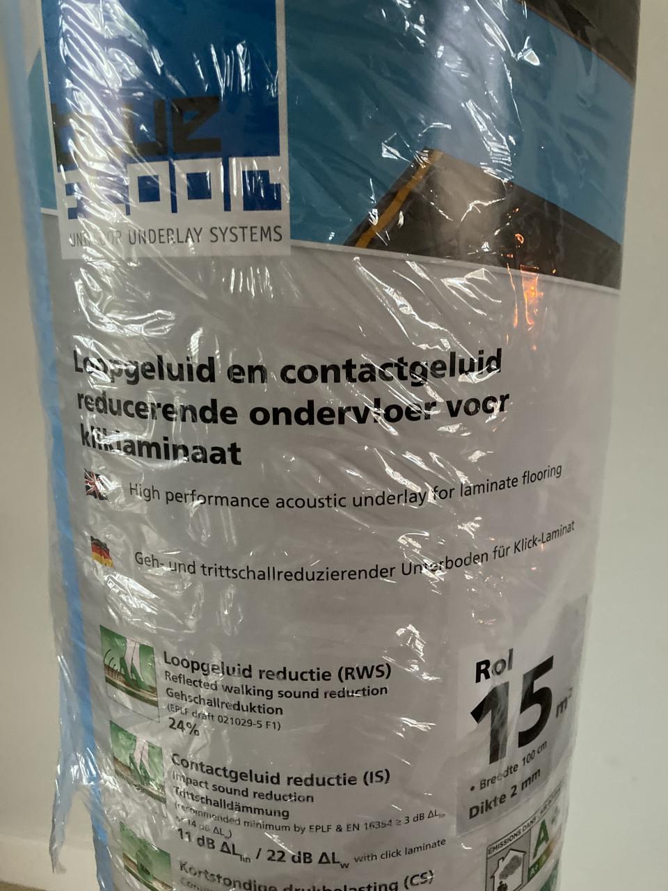 Ondervloer voor kliklaminaat Bluefloor 11dB